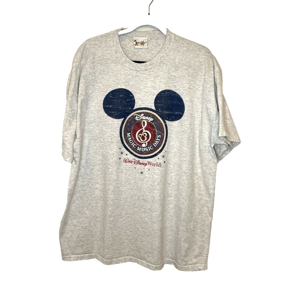 Vintage Disney Magic Music Days Walt Disney World Size XL Heather Gray T Shirt